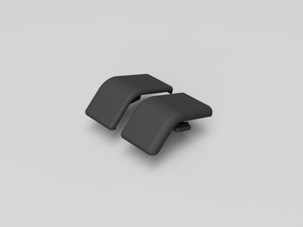 BMW E34 Endkappe Abdeckung Sonnenrollo Hinten Ablegeboden Hutablage Satz (51468111155 / 51468111156)